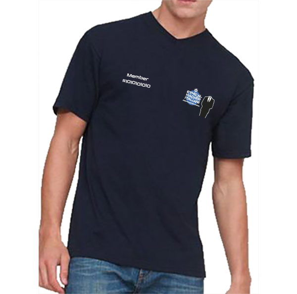 T-shirt Uomo Collo a V Ethical Hacker