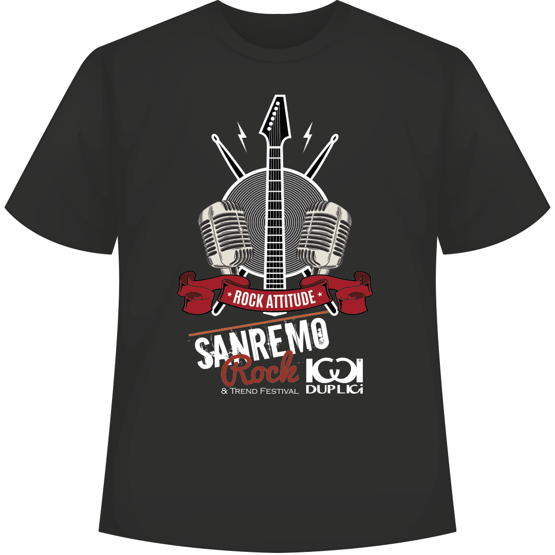 SANREMOROCK t shirt fronte 2 - SANREMO ROCK