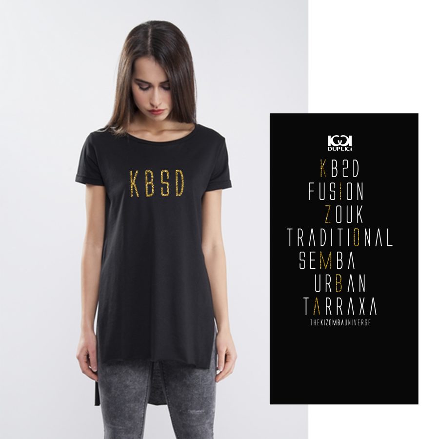 #KB2D T-SHIRT SPACCHI NERA